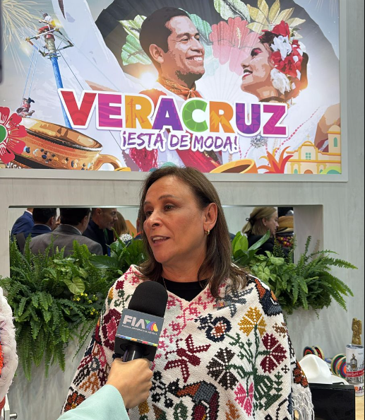 Rocío Nahle encabeza la delegación de Veracruz en la Fitur 2025